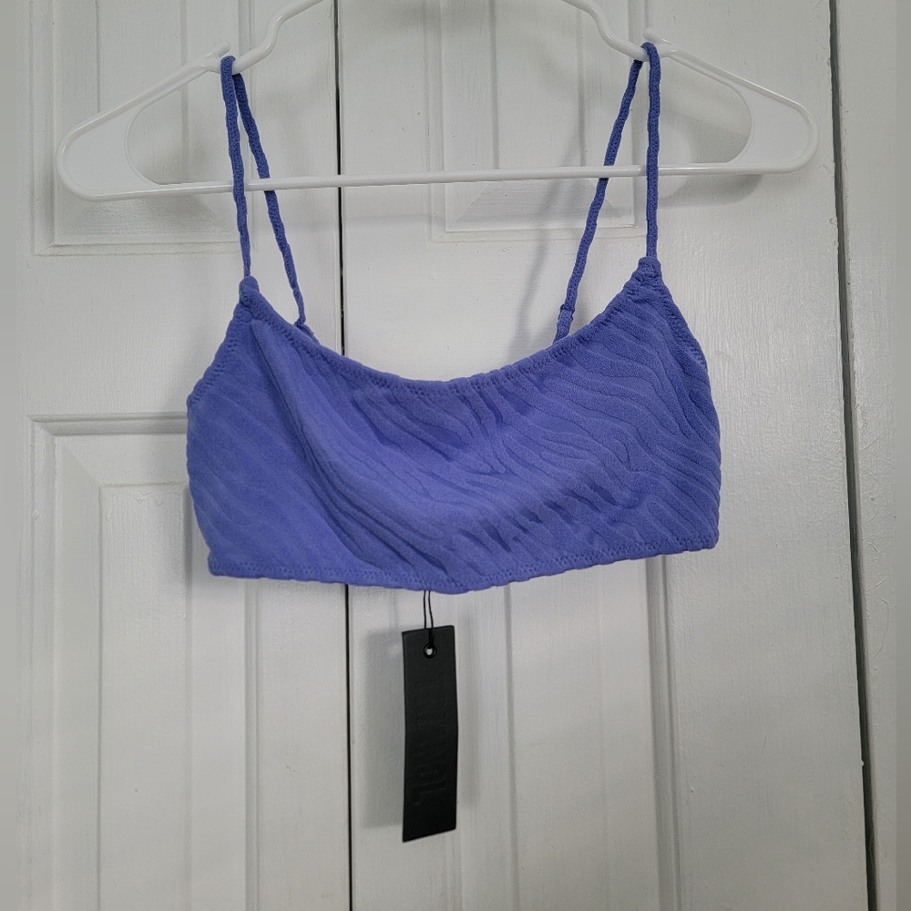 Triangl Top Purple Zebra print